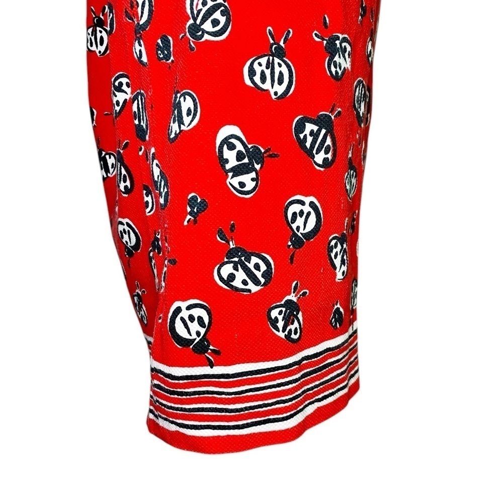 Talbots Vintage Novelty Print Ladybug Printed Pencil Skirt - Picture 5 of 14